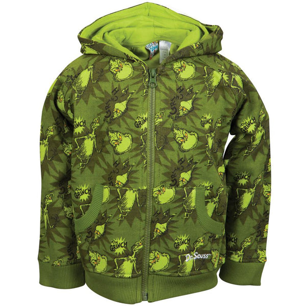 Dr. Seuss - The Grinch All-Over Toddler Zip Hoodie