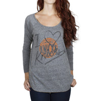 New York Knicks - Time-Out Tri-Blend Juniors Slouch Sweatshirt