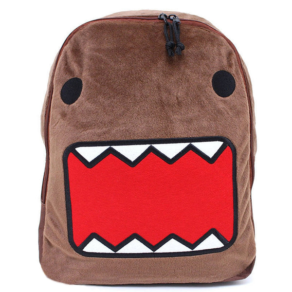 Domo - Big Face Brown Plush Backpack