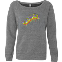 Grateful Dead - Rainbow Hoopers Off-Shoulder Juniors Sweatshirt