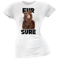 Workaholics -Â Fur SureÂ Juniors Rolled Sleeves T-Shirt