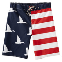 Duck Dynasty - Ducks American Flag Board Shorts