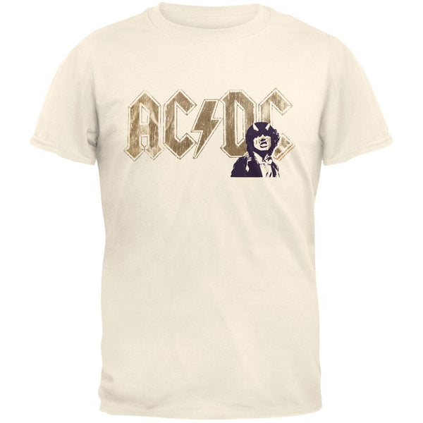AC/DC - Gold Angus Logo Soft T-Shirt