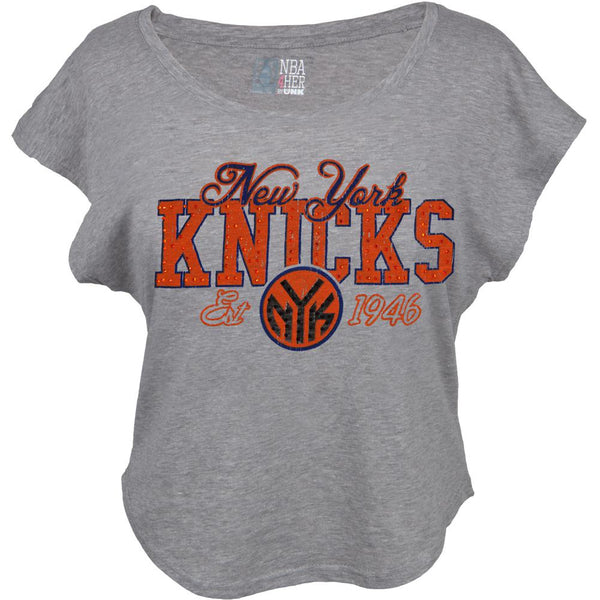 New York Knicks - Finger Roll Cropped Juniors T-Shirt