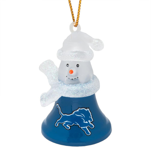 Detroit Lions - Snowman Bell Ornament
