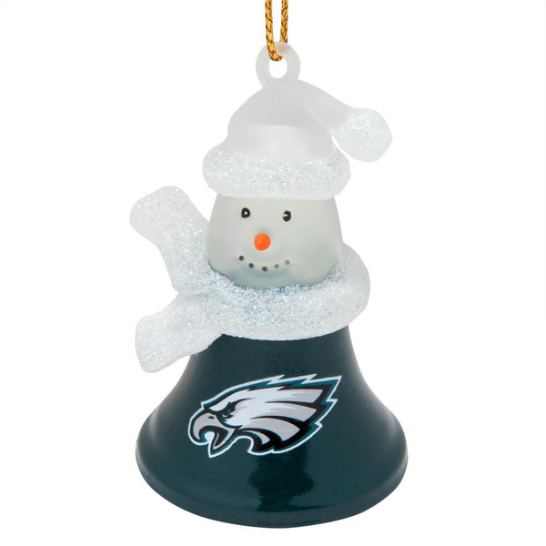 Philadelphia Eagles - Snowman Bell Ornament