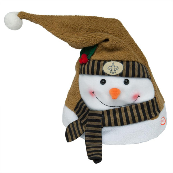 New Orleans Saints - Animated Snowman Musical Stocking Hat