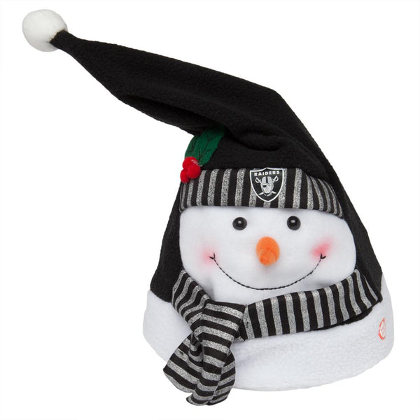 Oakland Raiders - Animated Snowman Musical Stocking Hat