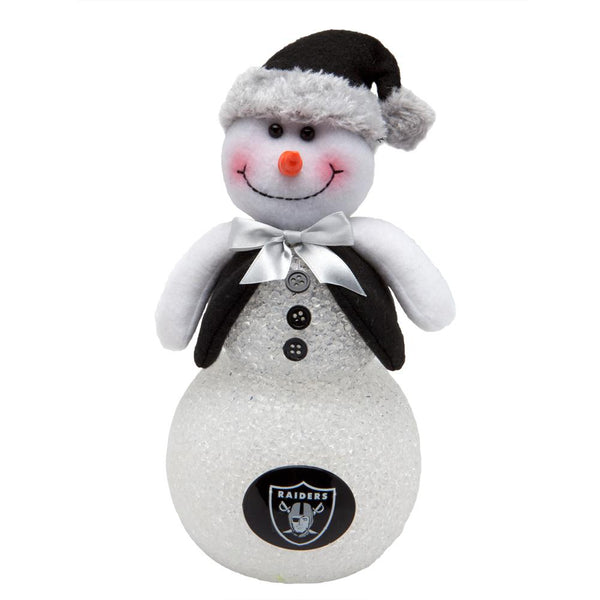 Oakland Raiders - Light-Up Tabletop Snowman