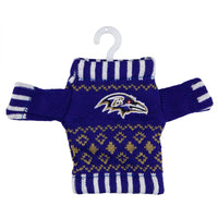 Baltimore Ravens - Knit Sweater Ornament