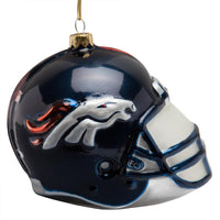 Denver Broncos - Glass Helmet Ornament