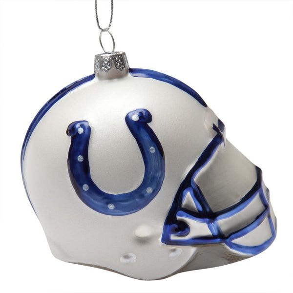 Indianapolis Colts - Glass Helmet Ornament