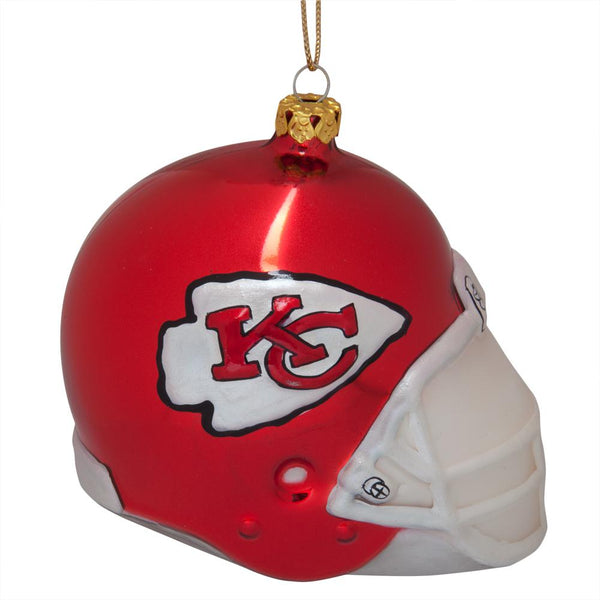 Kansas City Chiefs - Glass Helmet Ornament
