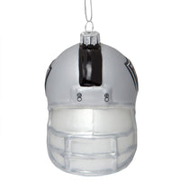 Oakland Raiders - Glass Helmet Ornament