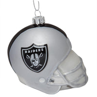 Oakland Raiders - Glass Helmet Ornament