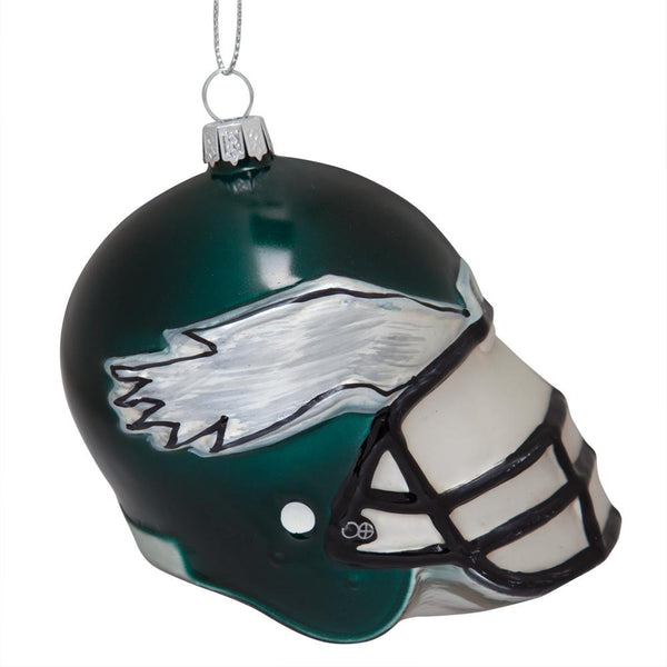 Philadelphia Eagles - Glass Helmet Ornament
