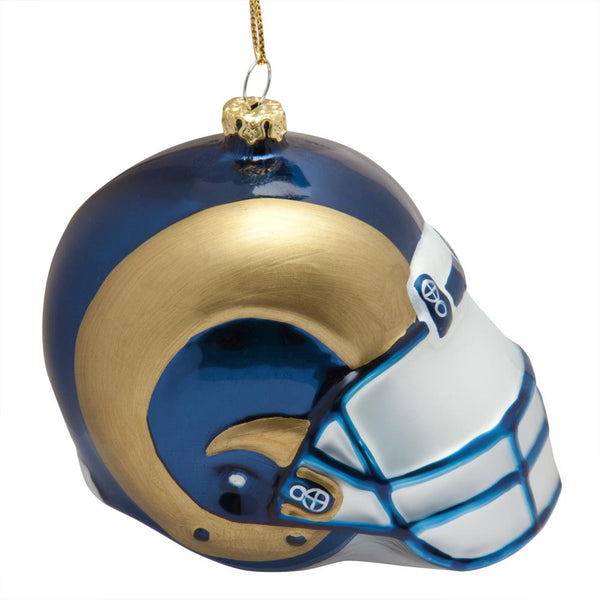 St. Louis Rams - Glass Helmet Ornament