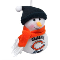 Chicago Bears - Plush Snowman Ornament