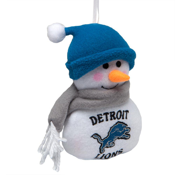 Detroit Lions - Plush Snowman Ornament