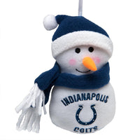 Indianapolis Colts - Plush Snowman Ornament