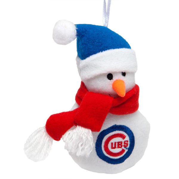 Chicago Cubs - Plush Snowman Ornament