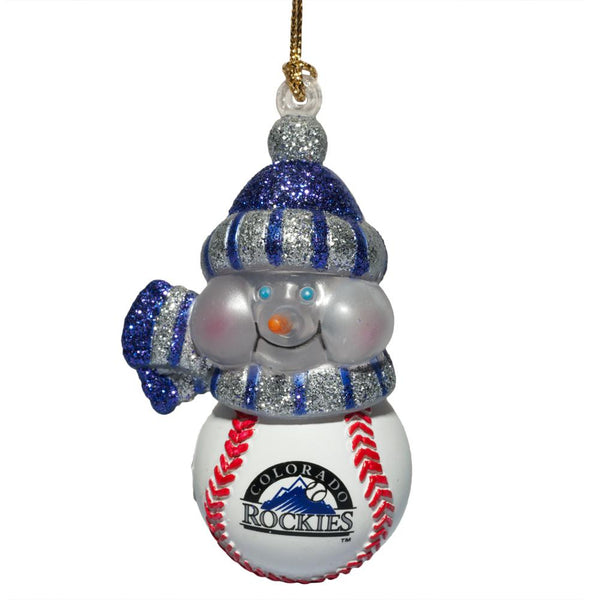 Colorado Rockies - Logo All-Star Light-Up Snowman Ornament