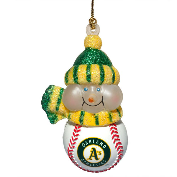 Oakland Athletics - Logo All-Star Light-Up Snowman Ornament