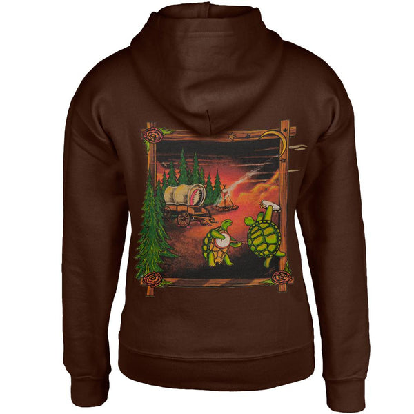 Grateful Dead - Covered Wagon Terrapins Dark Brown Youth Hoodie