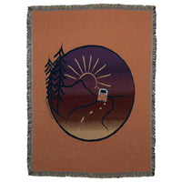 Little Hippie - On The Road Throw Blanket