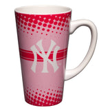 New York Yankees - Logo 16 oz Pink Latte Mug