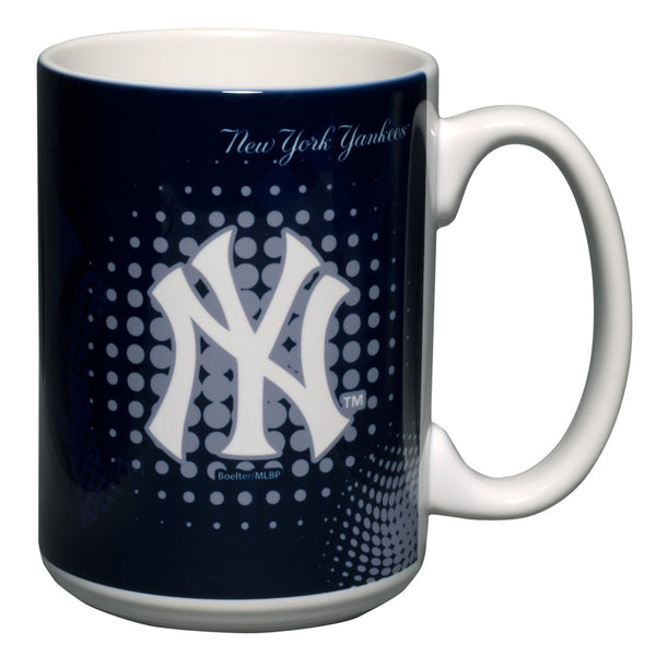 New York Yankees - Logo 15 oz Halftone Mug