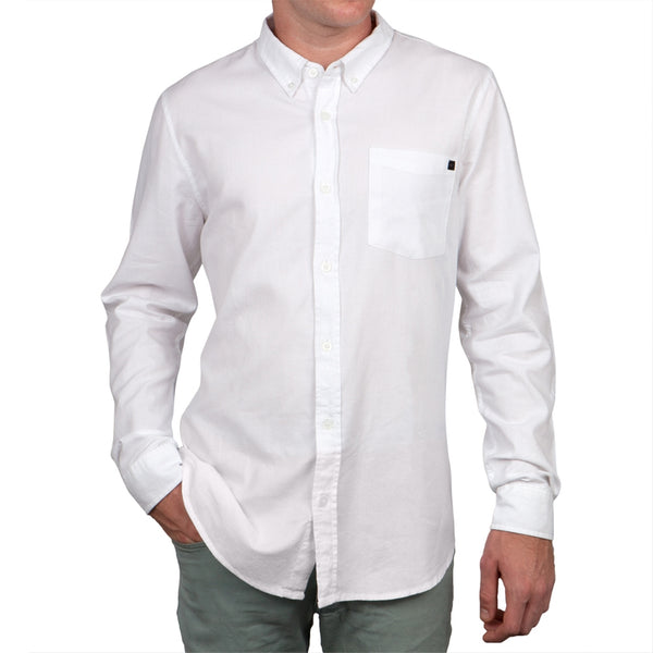 O'Neill - Kepler White Long Sleeve Button-Up Shirt