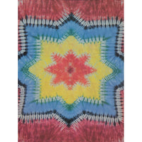 Red Starburst Tie Dye Singe Tapestry