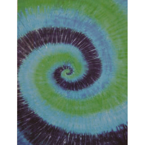Green and Blue Swirl Tie Dye Single Tapestry