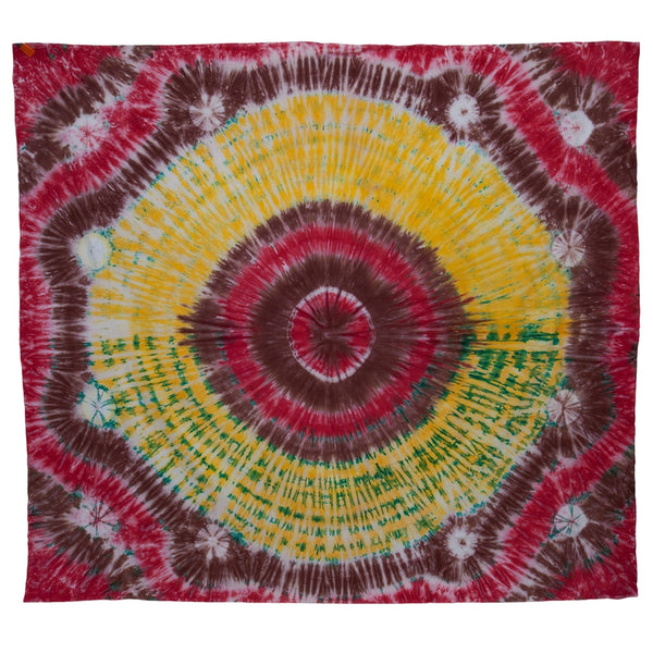 Multi-Color Circle Tie Dye Full Tapestry