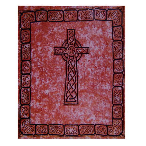 Celtic Cross Red Full Tapestry