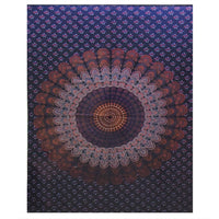 Large Kaleidoscope Mandala Single Tapestry