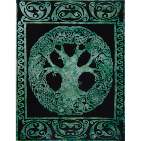 Tree of Life Emerald Single Tapestry
