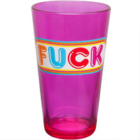 Fuck Oval Logo Pint Glass