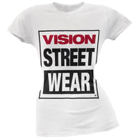 Vision Street Wear - Logo Juniors White T-Shirt