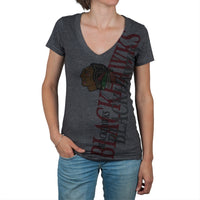 Chicago Blackhawks - Three Peat Juniors V-Neck T-Shirt