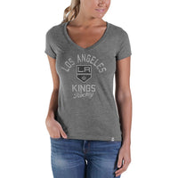 Los Angeles Kings - Hockey Lock Sophomore Juniors Premium V-Neck T-Shirt