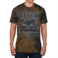 AC/DC - For Those About To Rock Brown Tie Dye T-Shirt