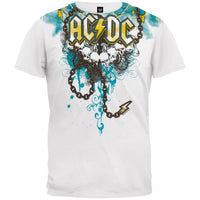 AC/DC - Skulls & Lightning Chain All-Over T-Shirt