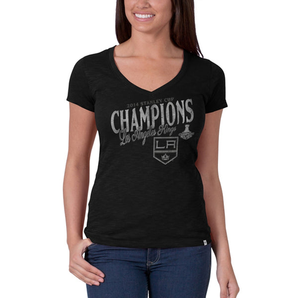 Los Angeles Kings - 2014 Stanley Cup Champions Juniors V-Neck T-Shirt