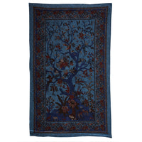 Tree Of Life Blue Psychedelic Tapestry
