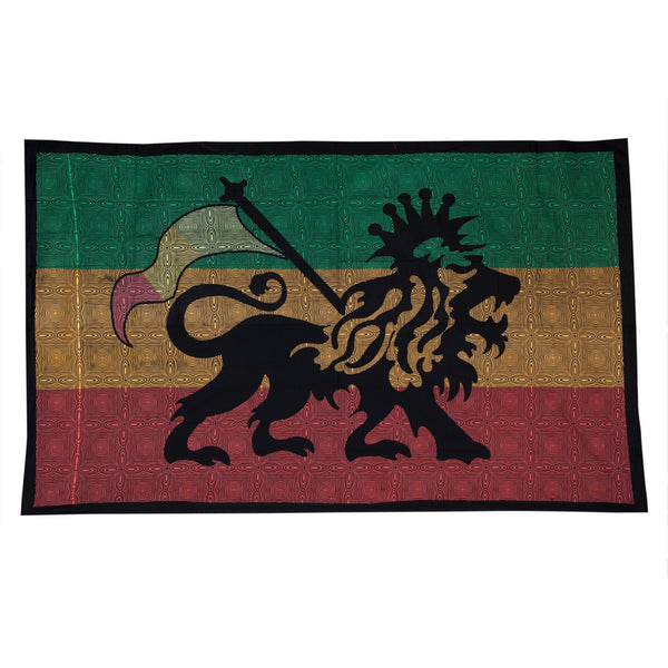 Rasta Lion Psychedelic Tapestry