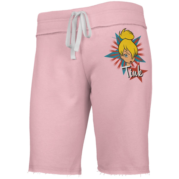 Tinkerbell - Face Star Burst Juniors Drawstring Shorts