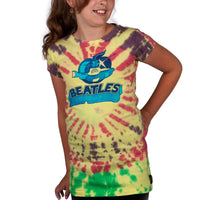 The Beatles - Yellow Sub Tie-Dye Premium Girls Youth T-Shirt