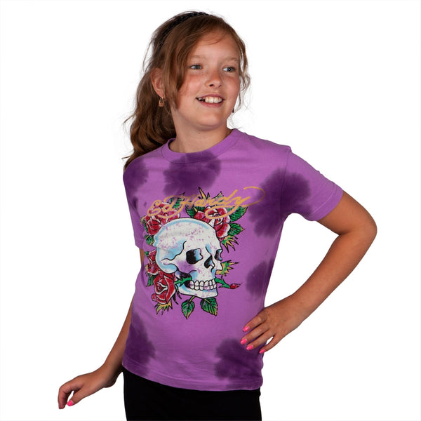 Ed Hardy - Skull Rose Girls Youth T-Shirt